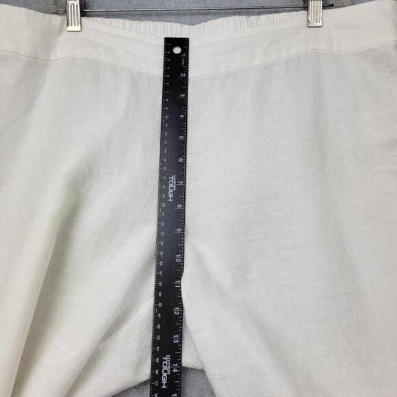 Eileen Fisher Cream Ankle Pants - Picture 4 of 8